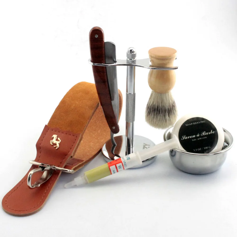 ZY Shave Ready Straight Edge Shaving Razor Cut Throat Sharpening Strop