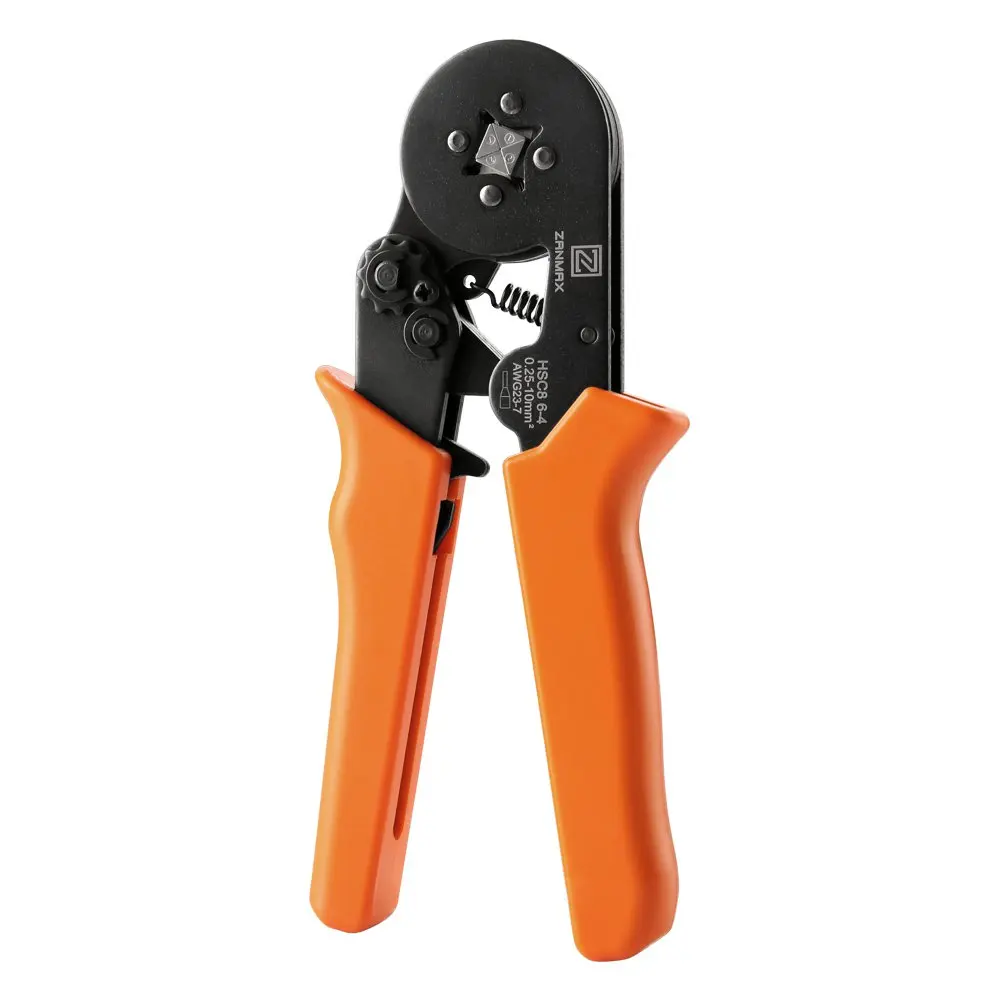 

Self-Adjusting Hand Crimping Tool 4-Way Wire Terminal Ratcheting Square Ferrule Crimping Plier For Cutting/Stripping/Crimping