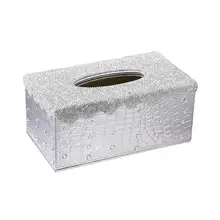 Блестящий тканевый чехол треугольный держатель для домашнего автомобиля офисный декор серебристый