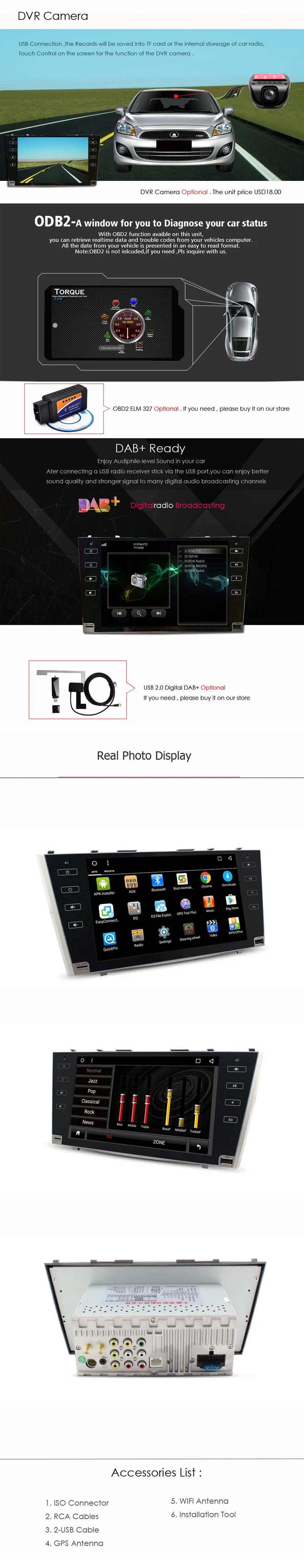 Discount 9" Android 8.0 RAM 2G Car DVD for TOYOTA CAMRY AURION V40 2006 2011 Car Radio GPS Navigation system multimedia head unit stereo 2