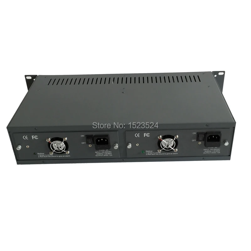 2U 14 Slots 19 inch Rack Mount Chassis, Double Power