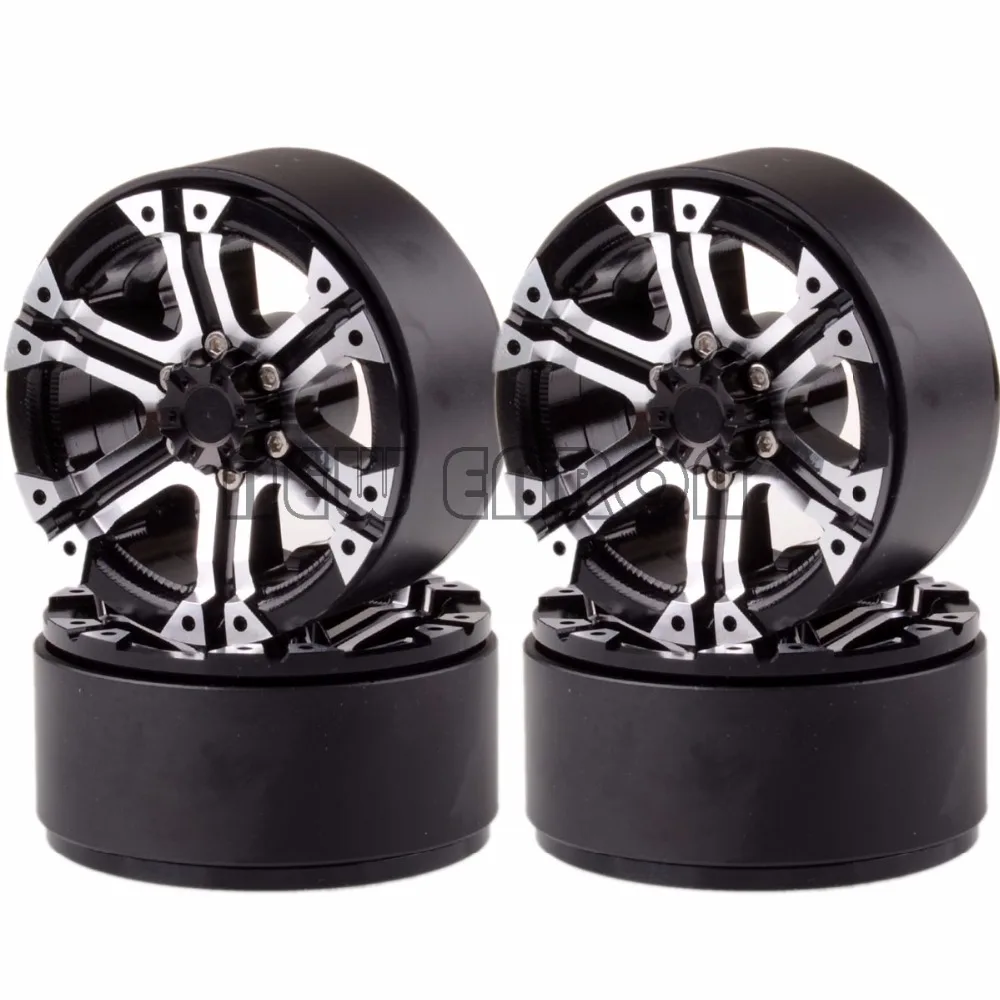 

NEW ENRON 4P Aluminum 1.9" Beadlock 6 Spoke Wheels / Rims 1062 For RC 1:10 Rock Crawler