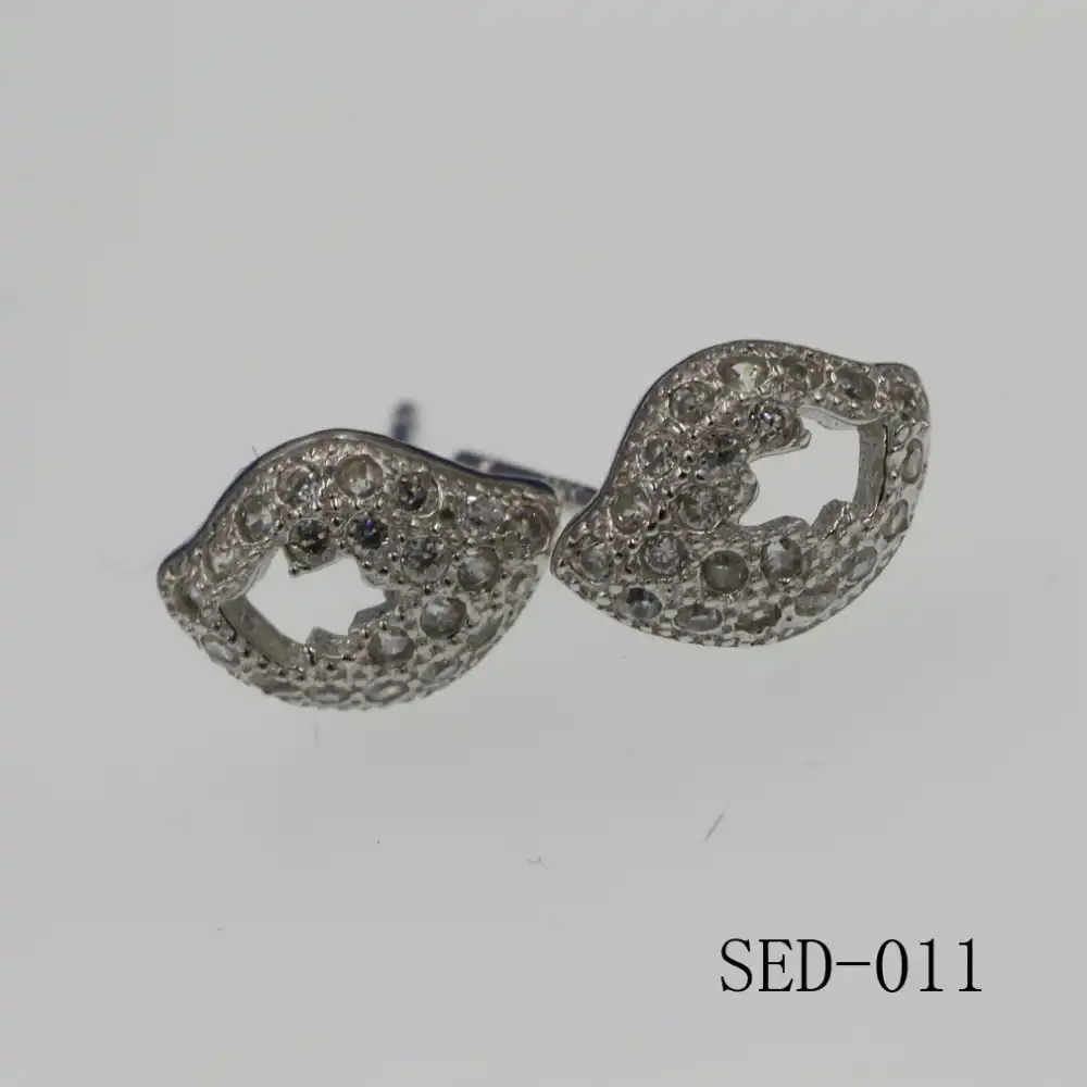 Новый Бесплатная доставка изделия действительно 925 серебро клевера серьги круглые набор циркон цветок и листья серебряные серьги