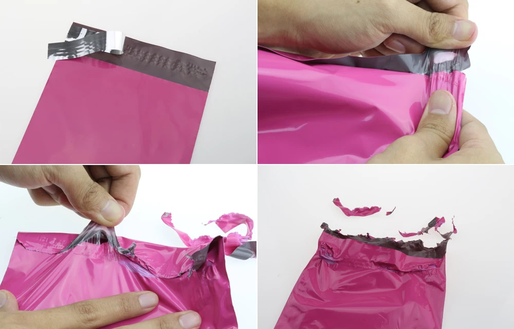 Rosa Poli Malas Diretas Envelopes Bolsas Couture Boutique Grátis 100 Pcs 250*350mm 3 envelope shipping
