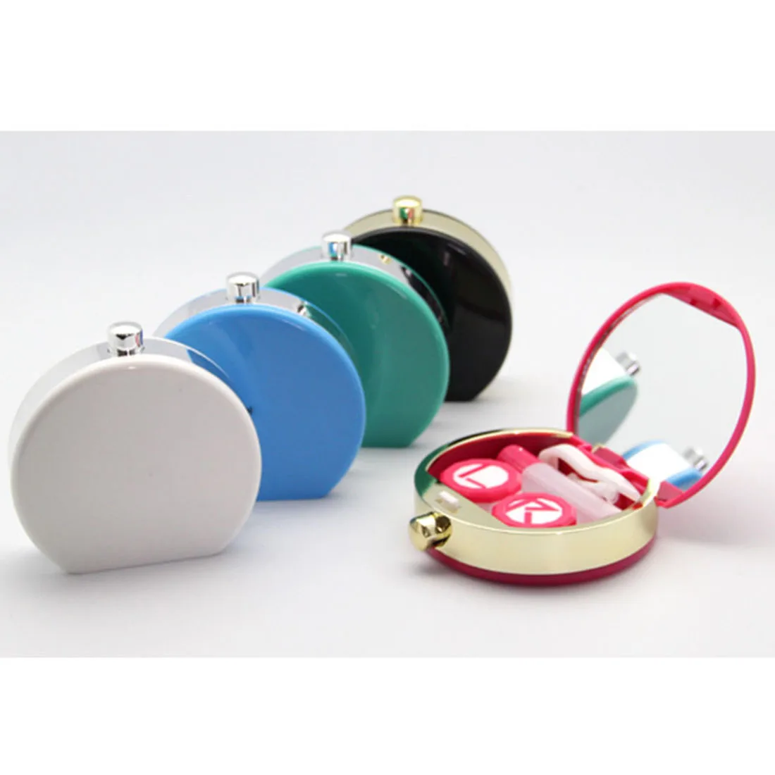 

Portable Cute Perfume Bottles Shape Mini Contact Lenses Box Eyewear Container