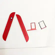 Золото/серый/серебристый/красный/розовый/черный/синий Ymitn Корпус для htc один 2 m8 верхней и нижней крышка сплава, TF и sim-карты лоток