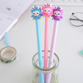 

3 Pcs/set Kawaii Big Eye Doll Gel Pens 0.5mm Baby Signature Pen School Office Supply Writing Korean Stationery Gifts