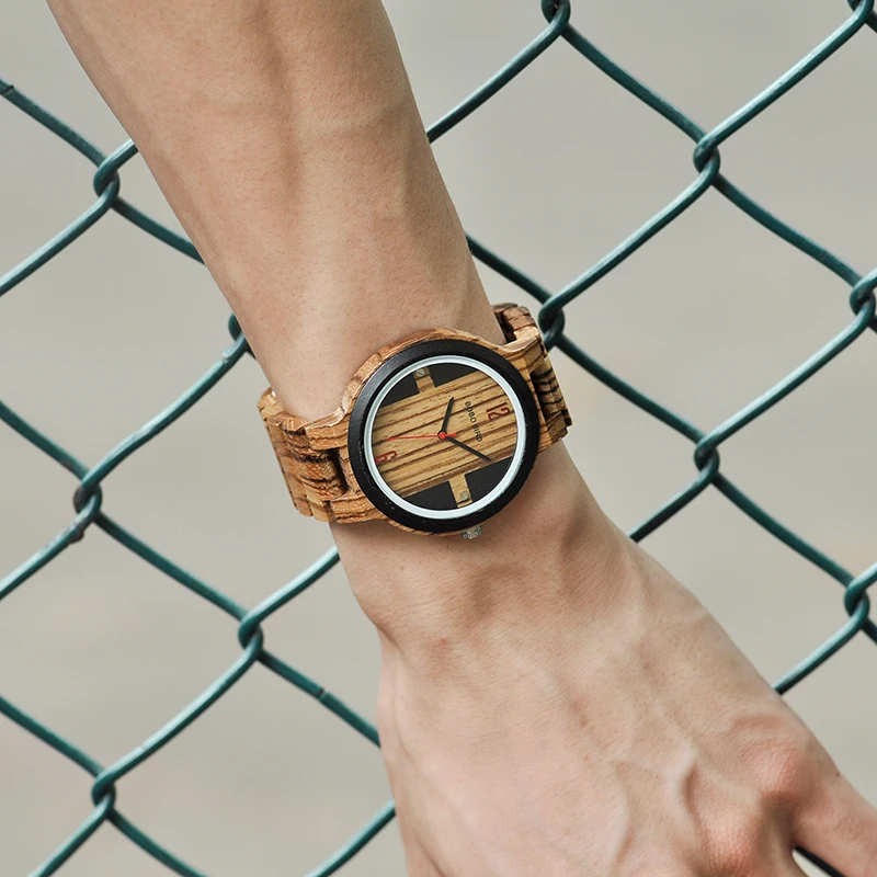 BOBO BIRD Wooden Watches New Arrival Quartz Watch Men Women Timepieces for Gift Relogio K-Q19