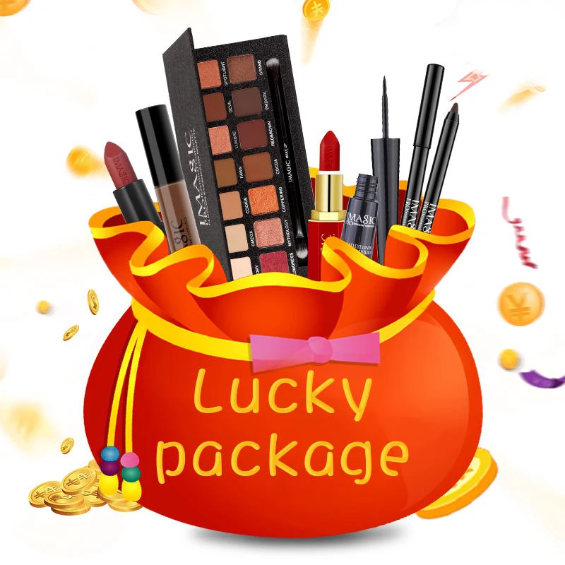 

IMAGIC MAKEUP SET SELL AS LUCKY BAG WITH TOP QUALITY PRODUCTS FOR EYESHADOW PALETTE LIPS FACE COSMETIC GIFT SET
