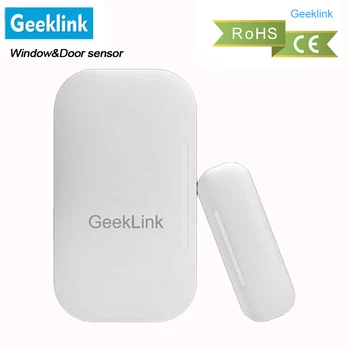 

Geeklink Door Sensor Detect Windows Door Open/Close Wifi 433mhz RF Remote Real-time Feedback to Thinker Control Via Ios Android