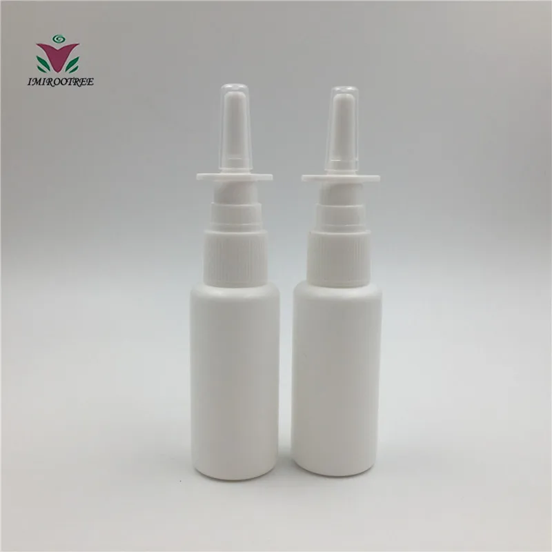 

50+2 PCS 30ml 1Oz HDPE Oval Nasal Mist Spray Spray Atomizer Bottle with Pumps