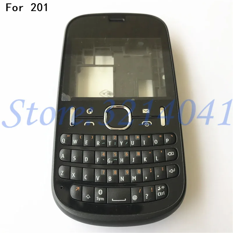 Хорошее качество полный корпус для Nokia 201 чехол накладка рамка + средняя задняя