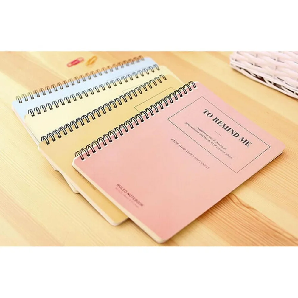 Details about   A5 Spiral Coil Diary Notebook Ruled Vintage Student Planner Pad Note Organiser 