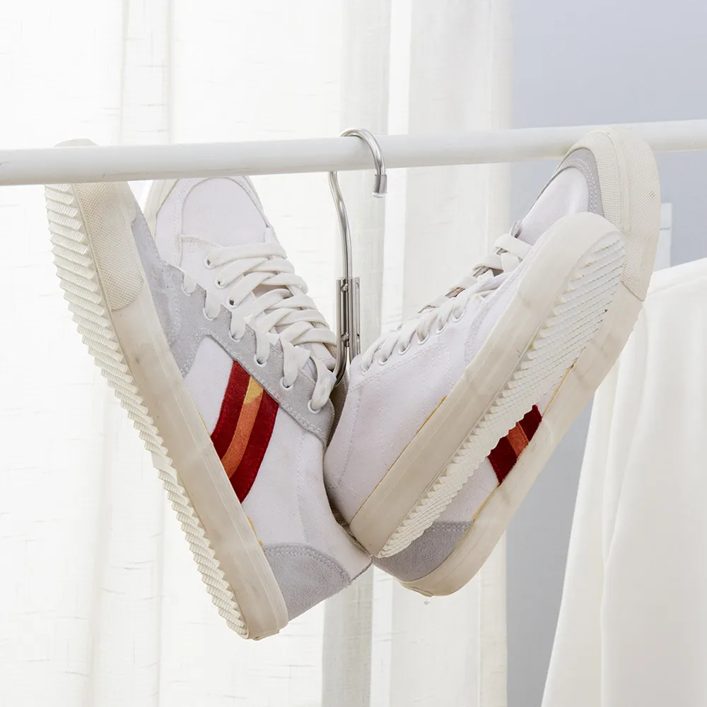 Stainless Steel 4 Hooks Hanger Rack Space Saving Multifunction Hooks for Handbag Neck Tie Clothes Belt Rack Neck Tie Hanger