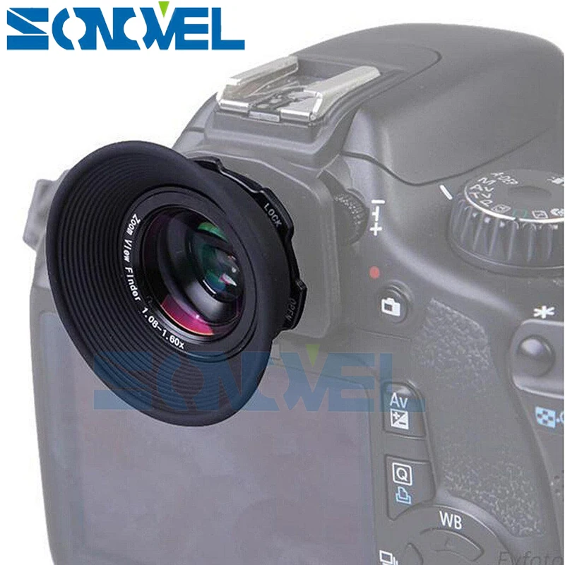 1.08x-1.60x зум окуляр и наглазник для видоискателя с постоянным фокусным расстоянием для Nikon D7200 D7100 D7000 D5300 D5200 D800 D750 D600 D3100 D5000 D300