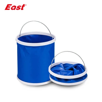 

East Thickening Portable Folding Bucket Outdoor Camping Fishing Bucket Car Storage Container Car Wash Mop Bucket Cleaning Tools