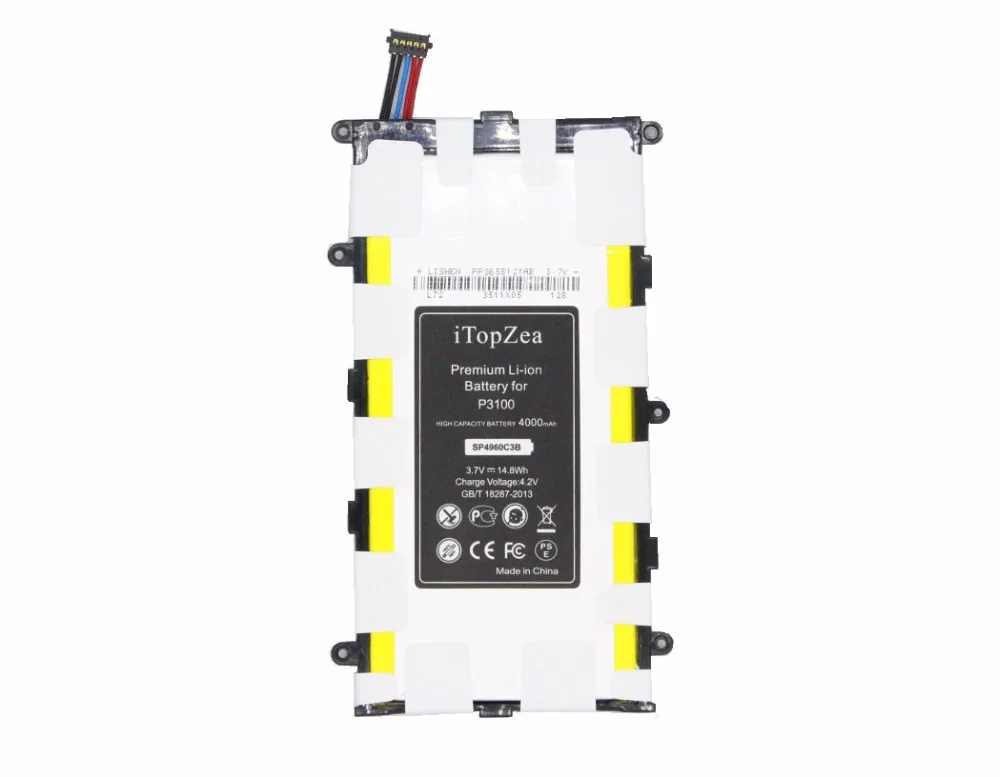 ITopZea 5x4000 мАч SP4960C3B запасная батарея для Samsung galaxy Tab Tablet 2 7 0 P6200 P3100 P3110 P3113 GT P3113|battery for