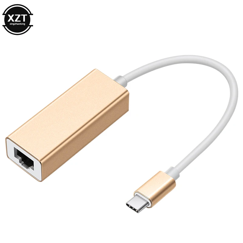 Внешний проводной USB C Ethernet адаптер Сетевая карта RTL8152 USB 2,0 type-C к RJ45 Lan для MacBook Windows 7/10 10/100 Мбит/с