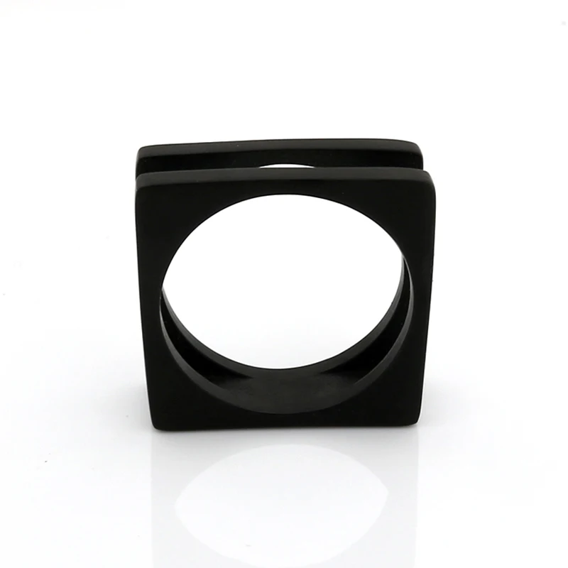 Promotions High Quality Stainless steel Men's Black Rock Punk Rings Cool Fashion Individuality Ring for Men Women Party Jewelry |