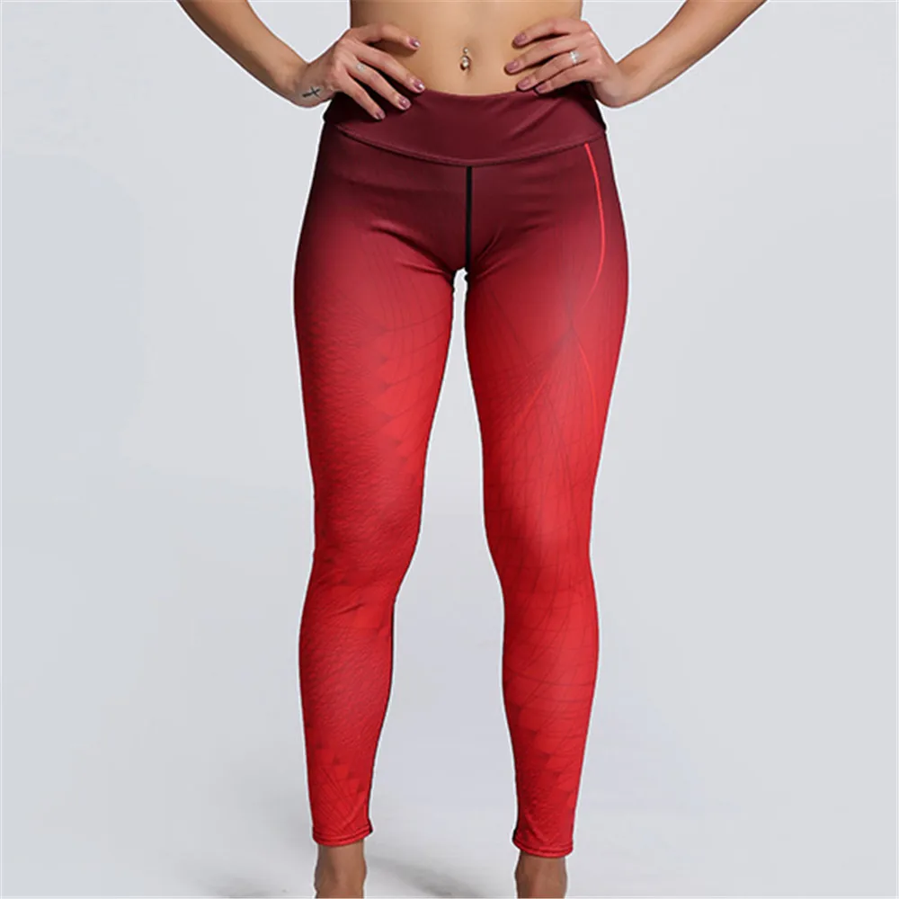 Gothic Red Sexy Legging Women Sportswear Pant Casual Holiday Femme ...