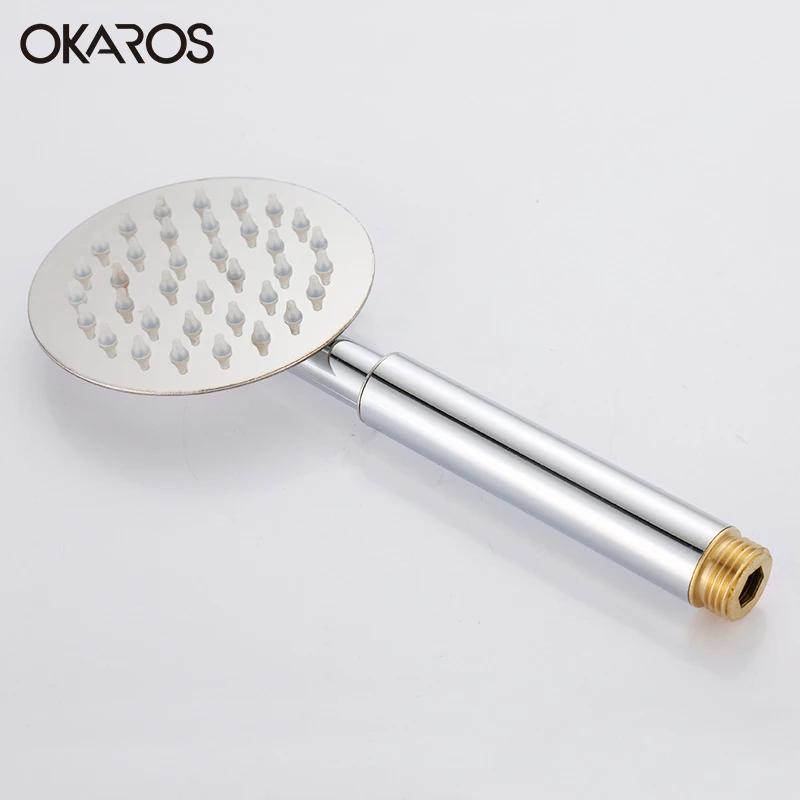 OKARAS 2017 Pomme De Douche водосберегающий высокого давления 201 нержавеющая сталь ручной