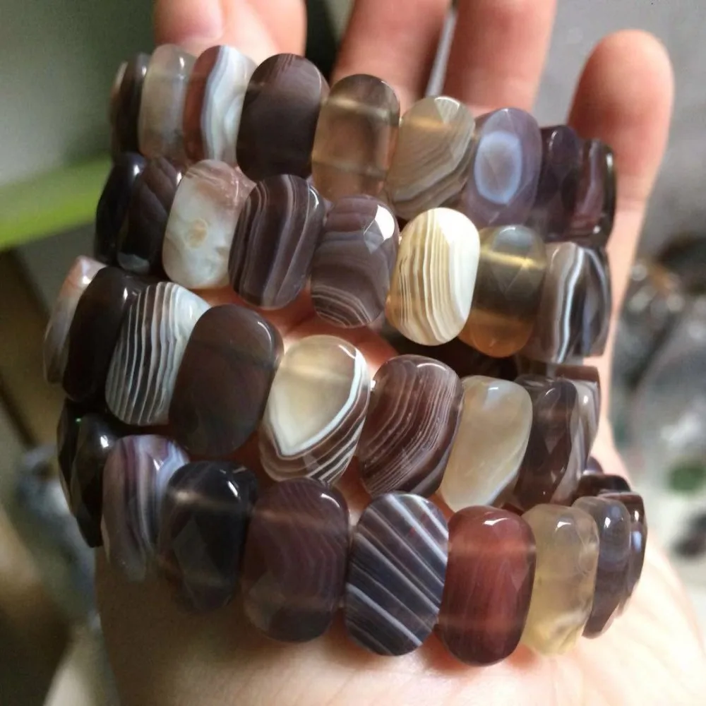 natural botswana agate/Sardonyx stone beads bracelet natural gemstone bangle jewelry for woman for gift wholesale