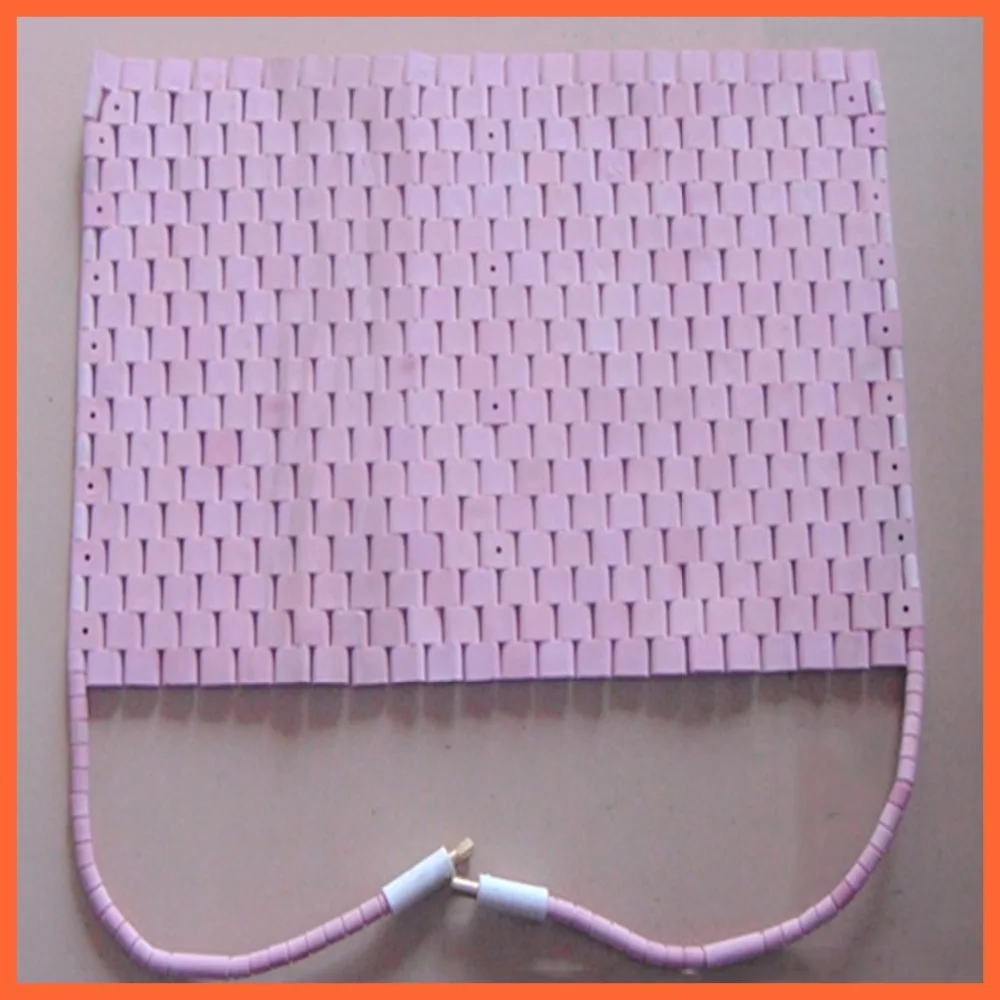 high temperature heater Flexible ceramic heating pad with female plug