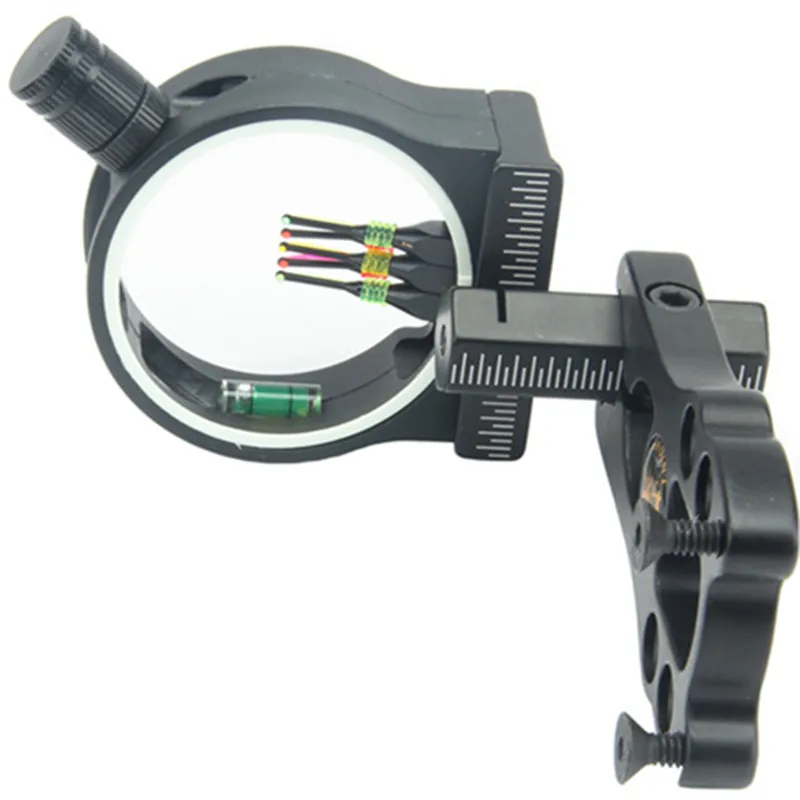 

2020 Newest TP1550 5 pin Compound Bow Sight with 0.029'' Fiber light and witt sight light for both left and right hand shooters