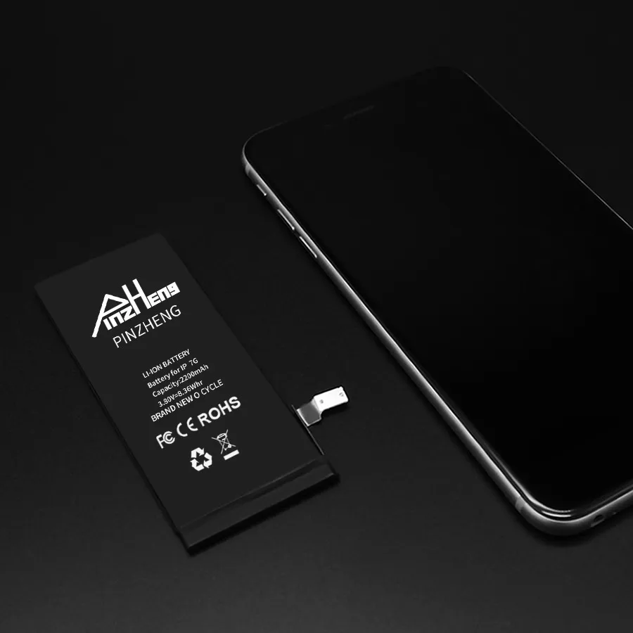 PINZHENG High Capacity Phone Battery For iPhone 6S 6 7 8 Plus X Replacement Battery For iPhone 5 5S 5C SE XR XS Max Batterie