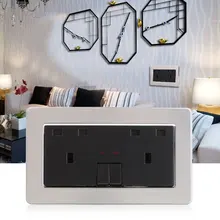 Прочный блок питания с переключателем 13A силовая точка GPO переходная розетка 2 банды настенное зарядное устройство настенная розетка DIY