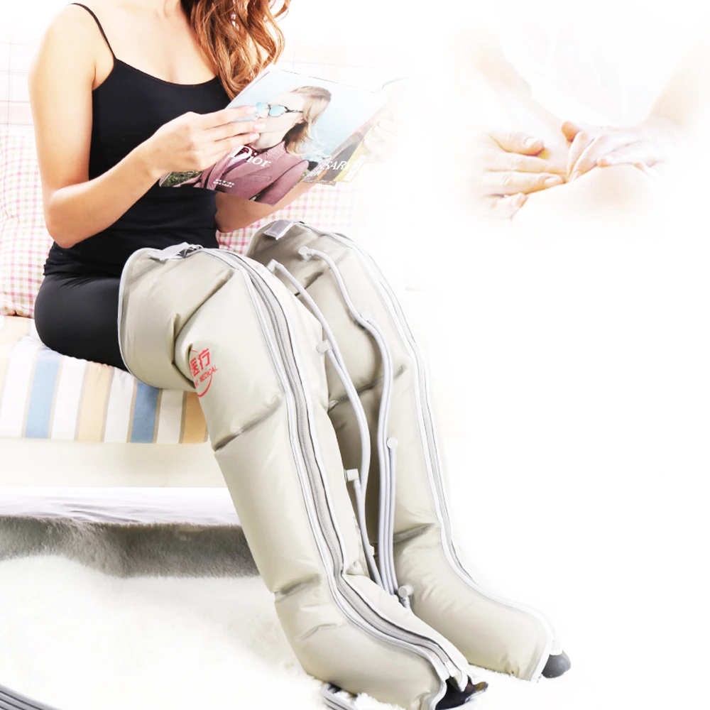 Upgraded pneumatic leg massager promotes blood circulation physical