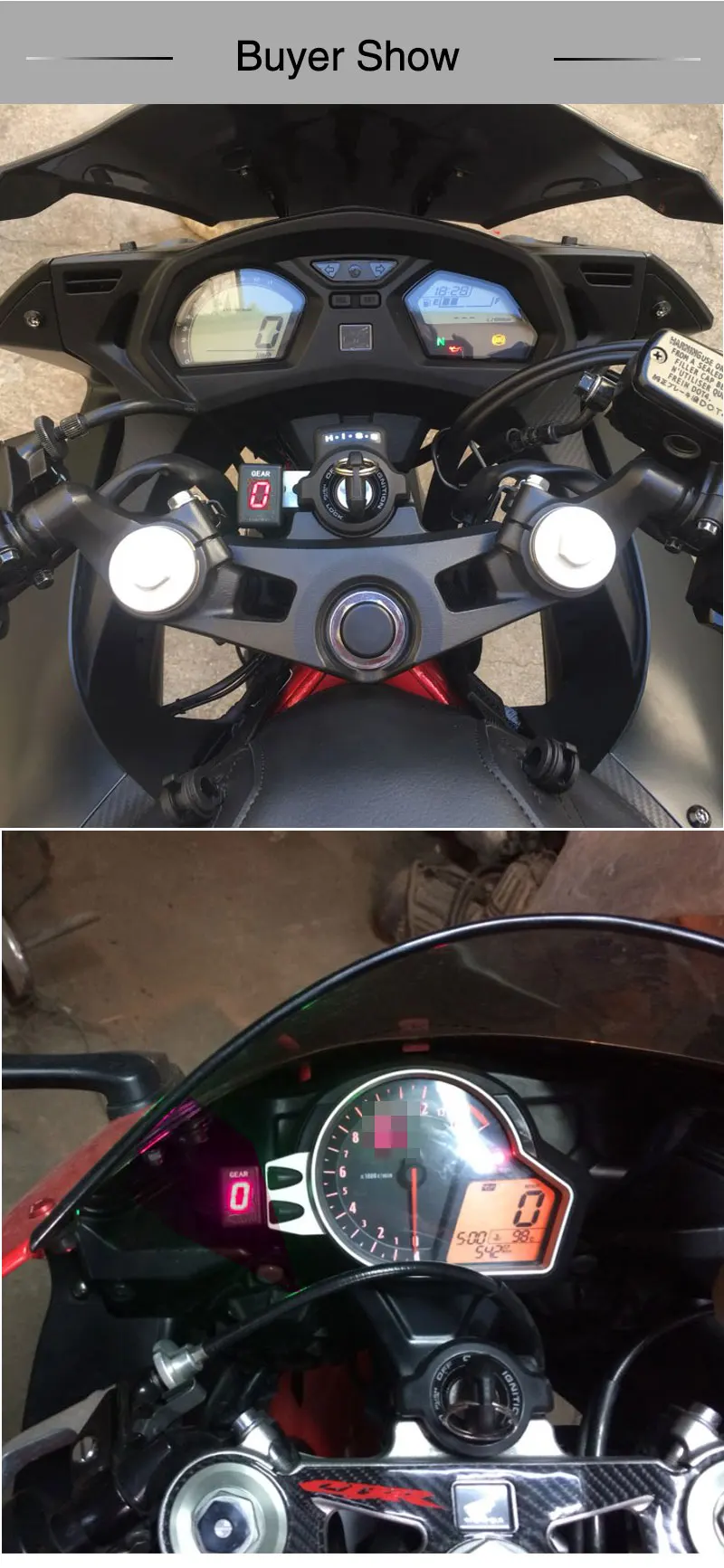 ZSDTRP мотоцикл 1-6 уровень ЭБУ штекер крепление скорость передач дисплей индикатор передачи для Honda Harley Kawasaki Yamaha Suzuki