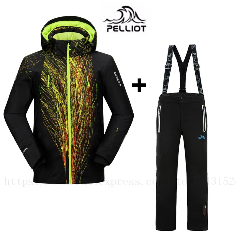 Skiing Jacket Sets Pants Men's Ski Suits Set Pelliot Ski Jacket