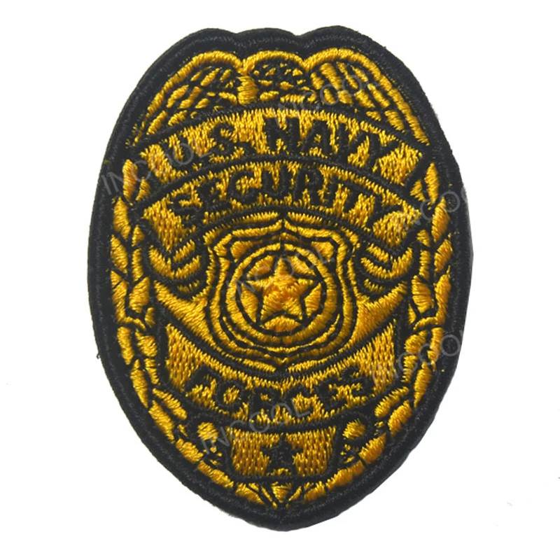 

3D Embroidery Patch US SECURITY NAVY Patch Military Hook&Loop Morale Patches Tactical Emblem Applique Combat Embroidered Badges