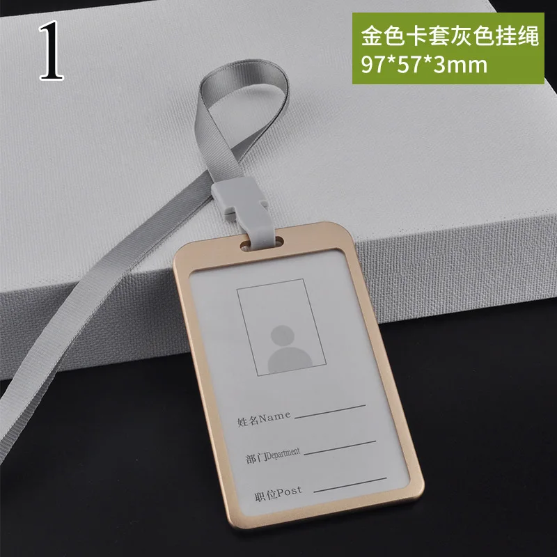 Novely металлический выдвижной значок простой прозрачный держатель для ID карты Пряжка Имя тег держатель для карт для подарков - Цвет: 1