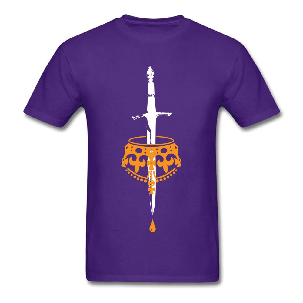 Tees Tops & Tees The Crown And The Sword Summer Fall Short Sleeve 100% Cotton O Neck Mens T Shirt comfortable Special The Crown And The Sword purple
