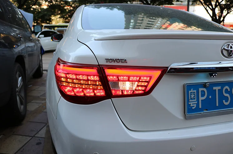 Sale Car Styling for Toyota Reiz LED Taillight assembly 2013-2017 Tail Light Rear Lamp DRL+Brake+Park+Signal with hid kit 2pcs. 3