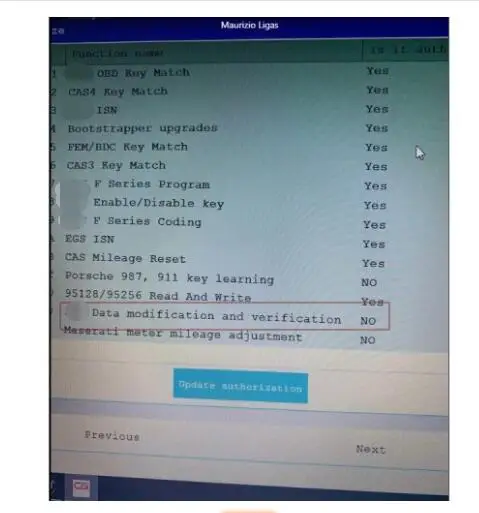 

Data modification and verification for BMW CGDI Prog MSV80 Key Programmer