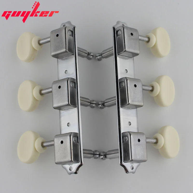 

A set of 2pc Chrome Tuning Pegs Keys Machine Heads Tuners New Guitar parts