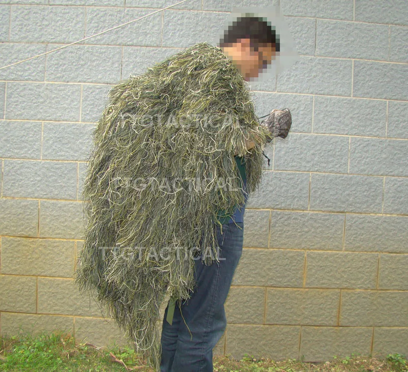 TTGTACTICAL Sniper Ghillie пончо камуфляж тактический Снайпер Ghillie накидка лесной и пустыни