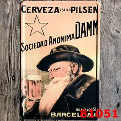 30x20 см старик с пивом Винтаж Домашний Декор Олово Вход паб Настенный декор бар металлический знак Винтаж Книги по искусству плакат ретро