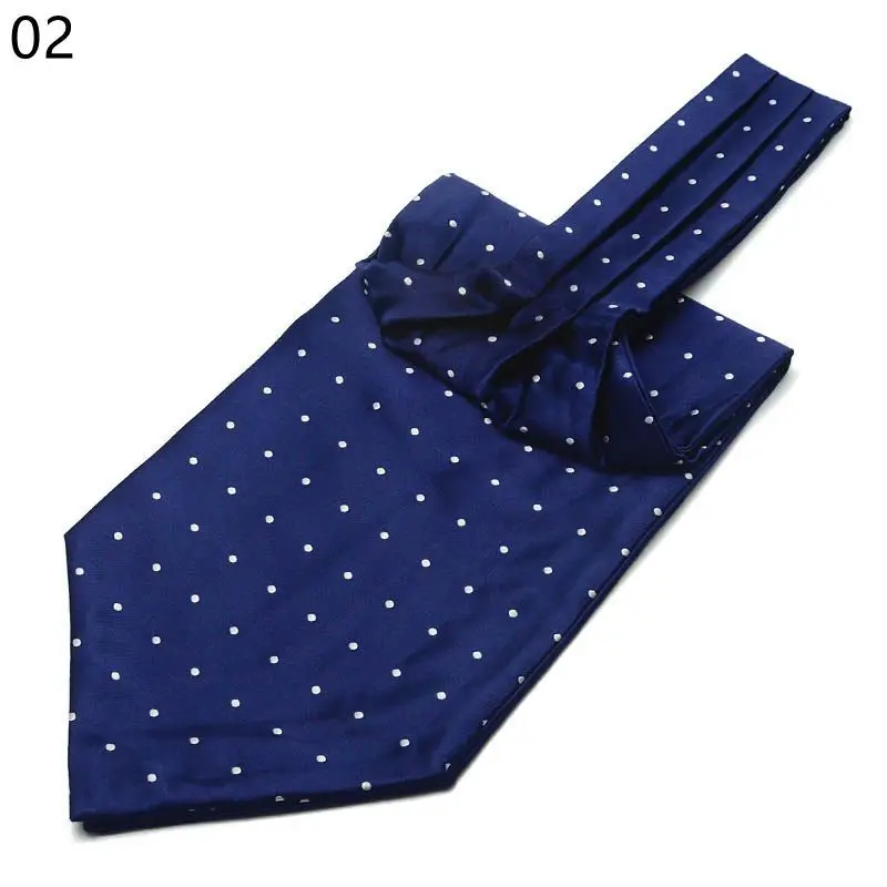 Men's  cravat suit silk scarf business collar wide tie retro pattern shirt scarf wedding party accessories
