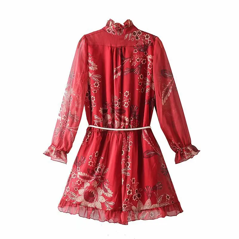 summer chiffon red lace women short jumpsuits long sleeve elastic waist tassel belt chic print ladies playsuits bohemian rompers summer chiffon red lace women short jumpsuits long sleeve elastic waist tassel belt chic print ladies playsuits bohemian rompers