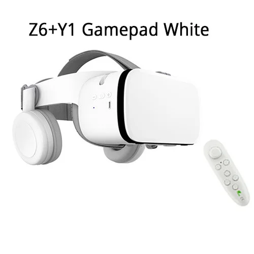 With Y1 White Очки виртуальной реальности BOBOVR Z6 обновления 3D очки Очки виртуальной реальности VR гарнитура Google Cardboard bluetooth-очки виртуальный реальности Беспроводной Очки виртуальной реальности VR шлем для смартфонов - Цвет: With Y1 White