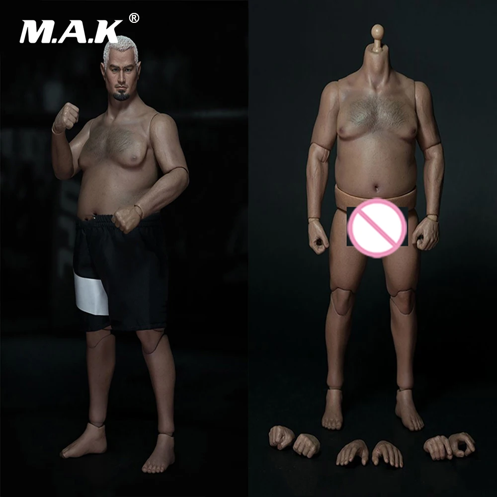 1/6 масштаб пухленькая мужская фигура жир сильный тело фигура с головой и короткой для 1:6 модель Фигурка аксессуар