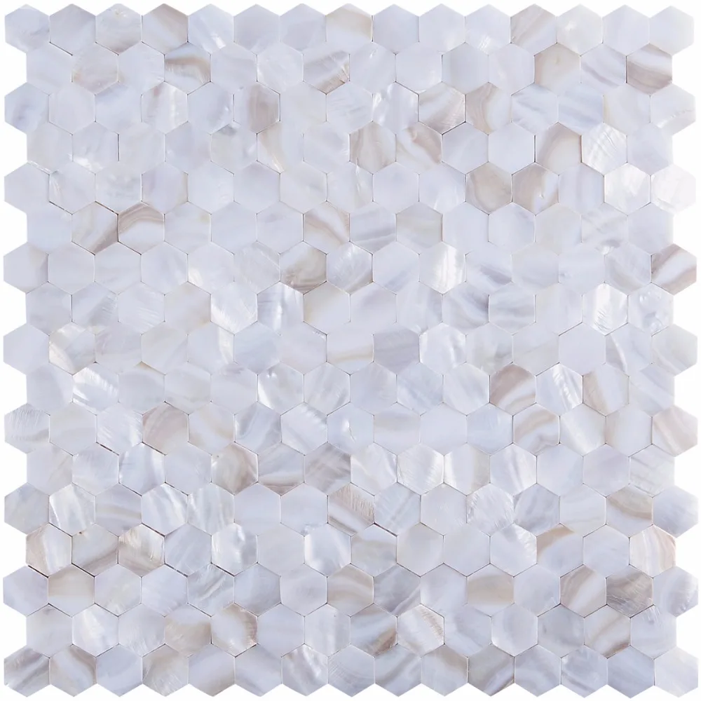 Плитка для речной кровати Backsplash мозаика из натуральных жемчужин и ракушек 12 х12