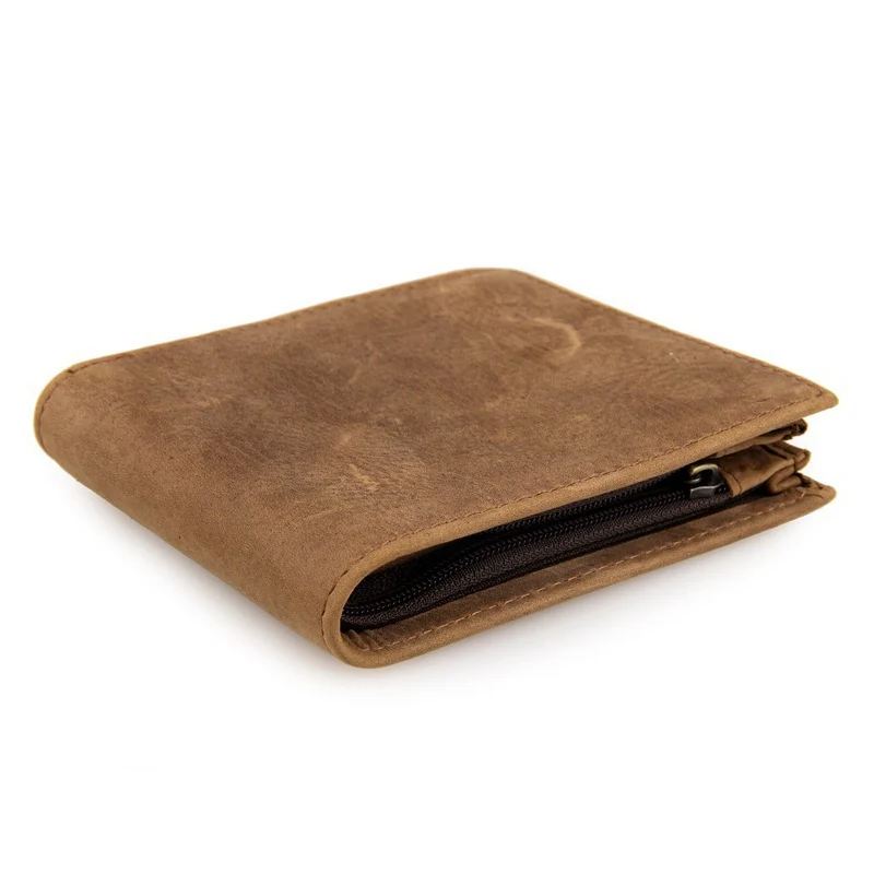 

Leather Short Men's Wallet Credit Card Holder Coffee Causal Small Wallets For Male