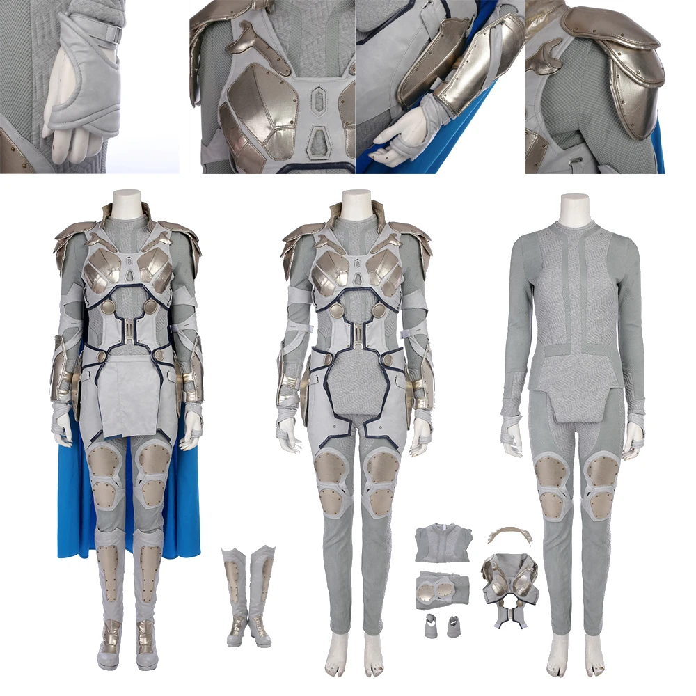 

NEW ARRIVAL Thor Ragnarok Valkyrie Cosplay Costume Superhero Outfit Halloween Customized with Accessories