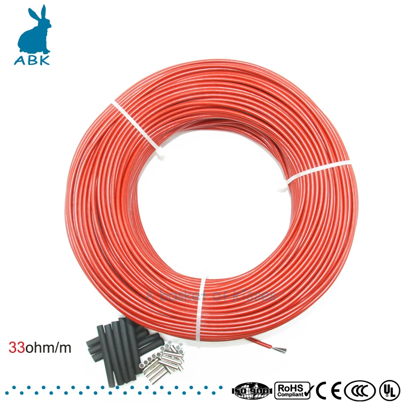 

Low cost carbon fiber heating cable floor heating wire electric hotline new infrared high quality heating cable