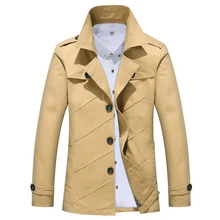 Jacket long trench coat men's fashion pleated trench coat men's suit collar wash jacket men's high-quality military slim jacket Jacket long trench coat men's fashion pleated trench coat men's suit collar wash jacket men's high-quality military slim jacket